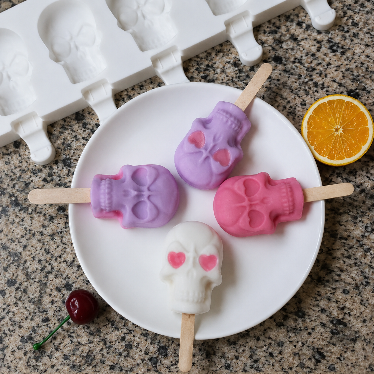 Molde blanco Skull