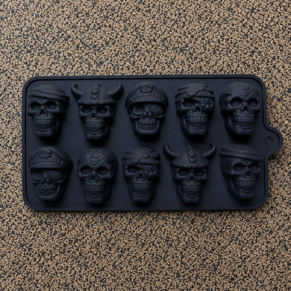 Molde negro Skull