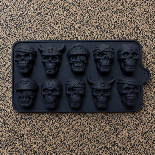 Molde negro Skull