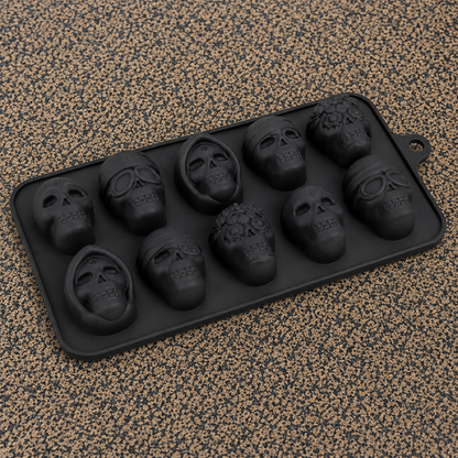 Molde negro Skull